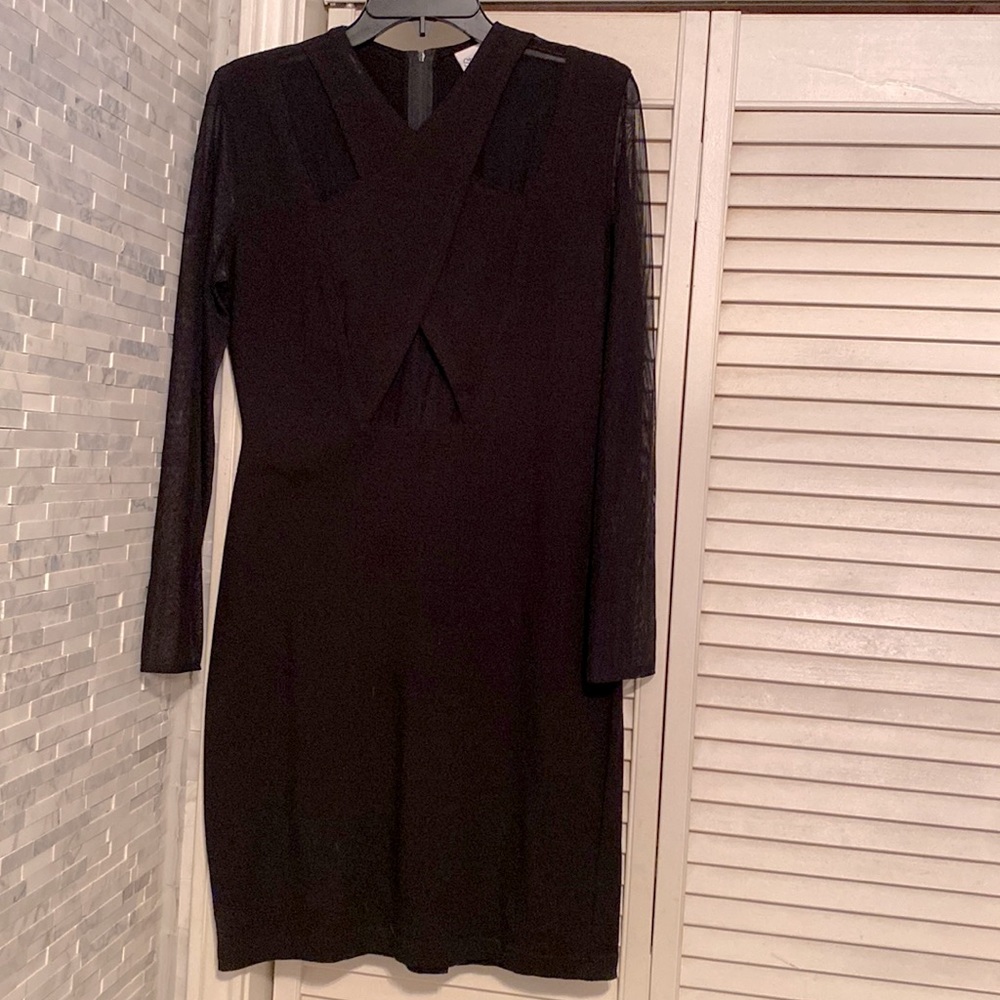 Sheer Sleeve Cut Out Dress